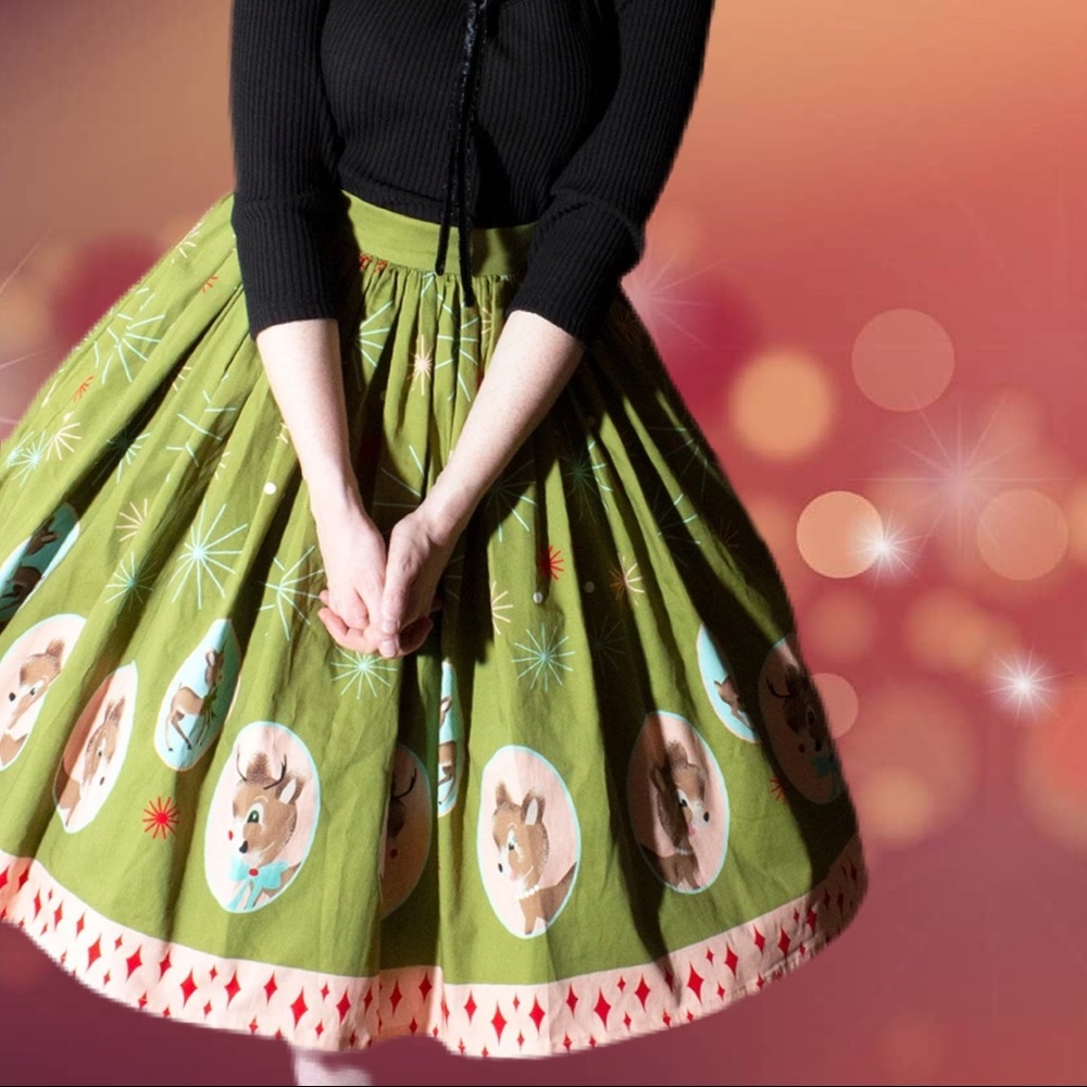 Dropped Price! Rudolph & Family Holiday Skirt - Picture 16 of 16